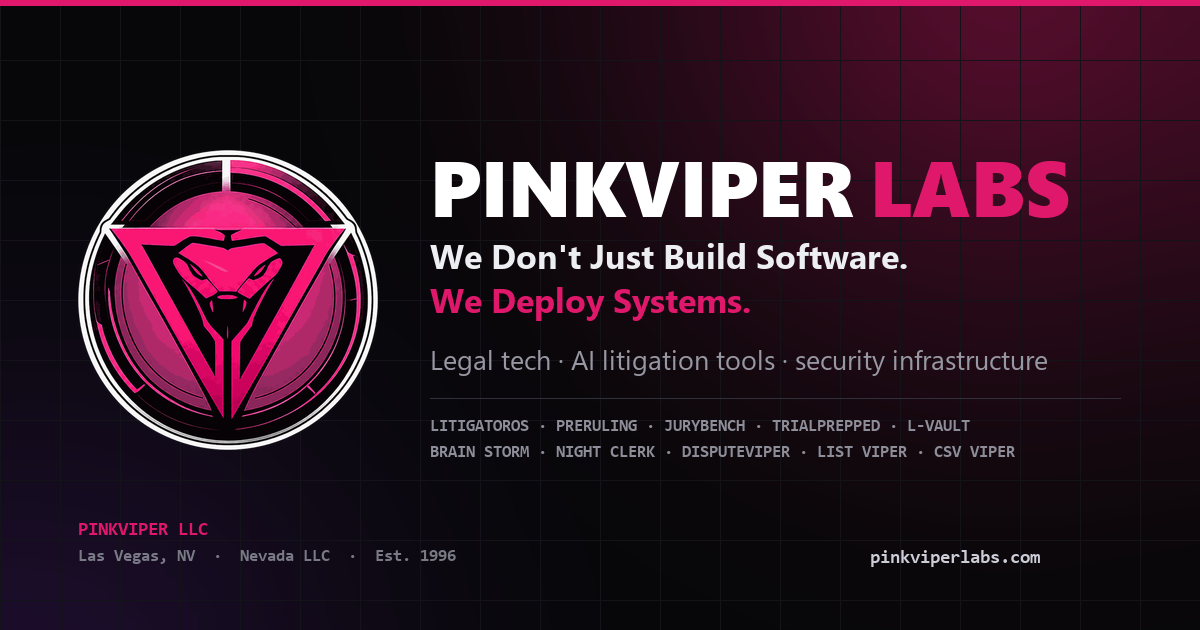 Pink Software Update Pink Viper Labs — Software Development Studio